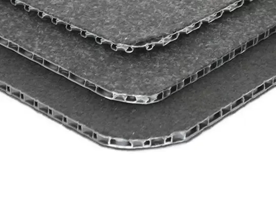 Double sided composite velvet honeycomb board