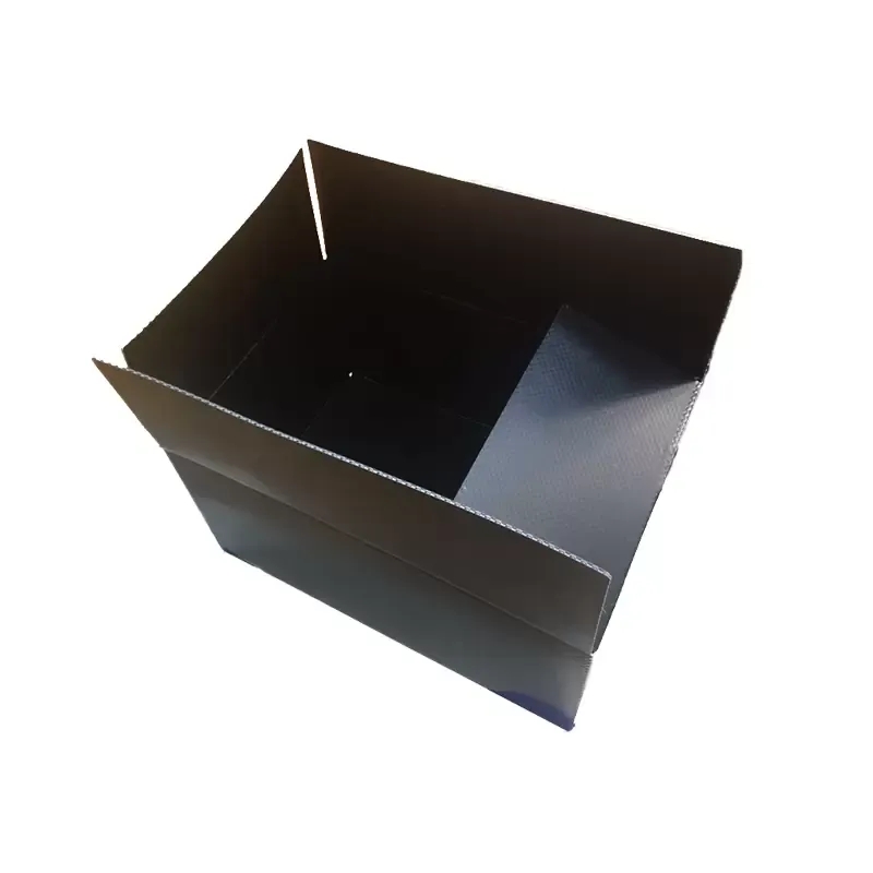 Excellent Customized Size Shape Thickness Fluted PP PolypropyleneCorflute Corrugated Storage Box For Clothing Shoe